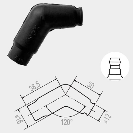 Bujii si accesorii - NGK - Pipa cauciuc VD05EMH