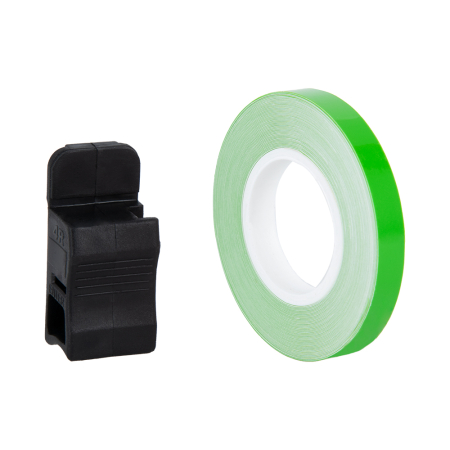 Tankpads / Sidepads / Banda roti/ Stickere - OXFORD - Banda roti cu adaptor Verde Fluo + APPLICATOR