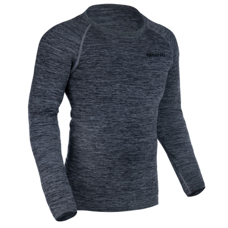 Substraturi - OXFORD - Bluza corp Advanced Base Layer MS Top Charcoal