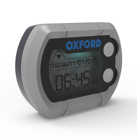 Diverse - OXFORD - Ceas bord cu indicator temperatura - Argintiu