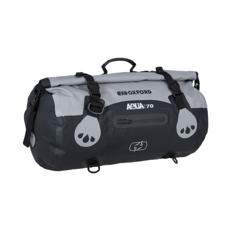 Topcase / Cutii Laterale / Genti Transport - OXFORD - Geanta Super-Impermeabila AQUA T-70 - Negru/Gri