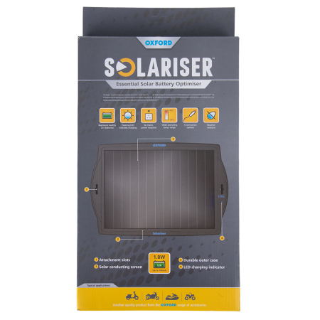 Accesorii diverse - OXFORD - Incarcator SOLAR baterii moto (mentine bateria incarcata iarna)