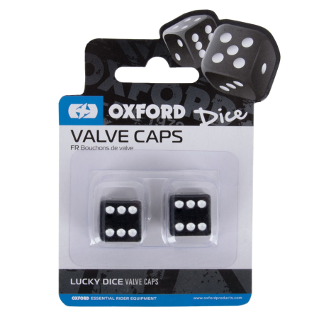 Tuning si cosmetizare - OXFORD - Lucky Dice Valve Caps Black