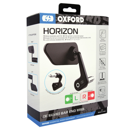 Oglinzi si accesorii - OXFORD - Oglinda capat ghidon dreapta Horizon - premium CNC