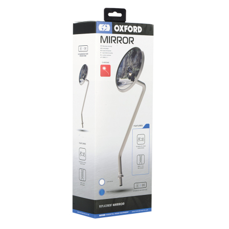 Oglinzi si accesorii - OXFORD - Oglinda DELUX CHROME - DREAPTA