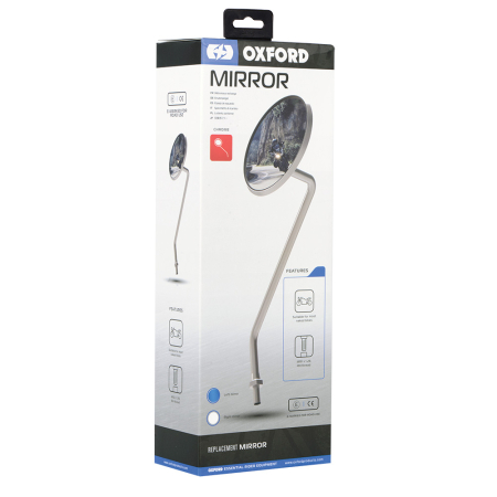 Oglinzi si accesorii - OXFORD - Oglinda DELUX CHROME - STANGA