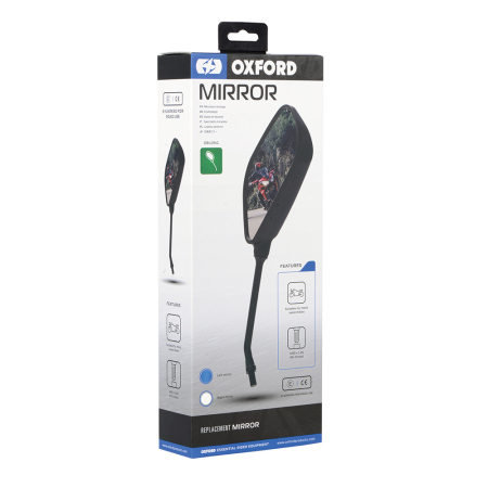 Oglinzi si accesorii - OXFORD - Oglinda OBLONG - Stanga - Negru
