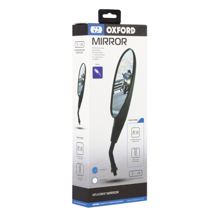 Oglinzi si accesorii - OXFORD - Oglinda OVAL - Stanga - Negru