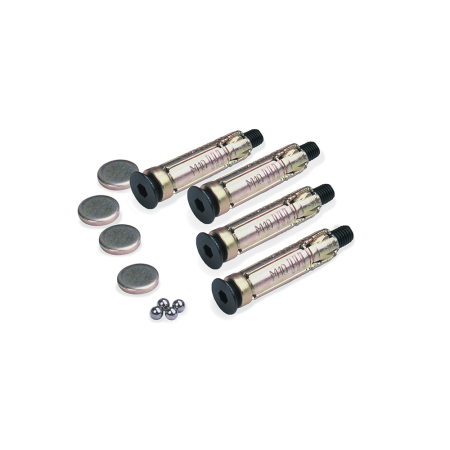 Securitate - OXFORD - Pack of 4 Ground Plugs Bolts 6mm Ball Bearings & Caps for AnchorForce