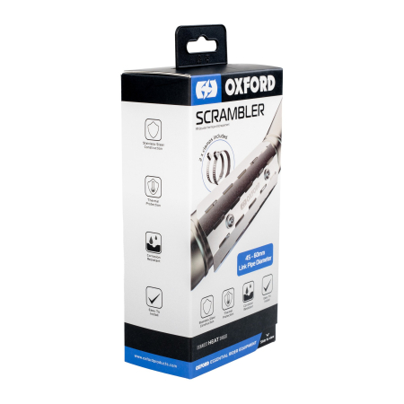 Evacuari si diverse - OXFORD - Protectie termica SCRAMBLER pentru teava evacuare, reglabila - 45-60mm