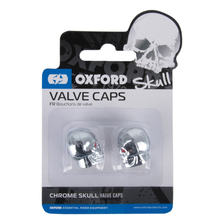 Tuning si cosmetizare - OXFORD - Skull Valve Caps Silver