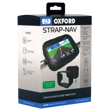 Suporti telefon/GPS - OXFORD - Suport telefon / navigatie STRAP - NAV SAT / NAV HOLDER - BLACK (cod vechi: OX-OL900)