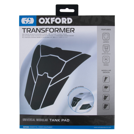 Tankpads / Sidepads / Banda roti/ Stickere - OXFORD - Tankpad modular - Negru