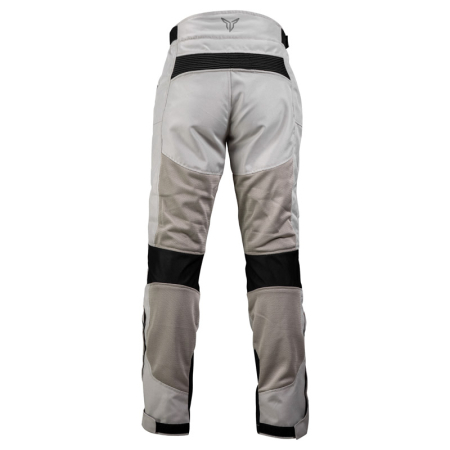 Pantaloni moto damă Nordcode Aero II mesh de vară, gri deschis/negru [2]