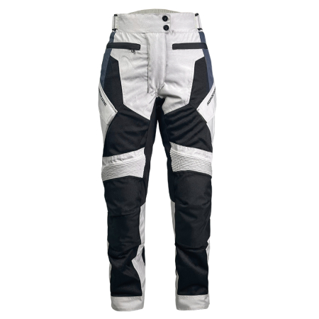 Pantaloni moto damă Nordcode Escape de vară, negru/gri/albastru [1]