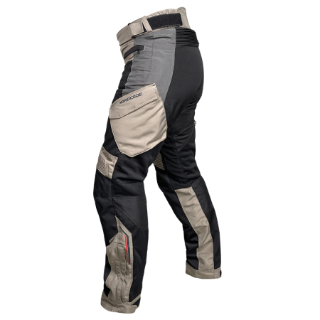 Pantaloni moto Nordcode Escape de vară, negru/gri/nisipiu [1]