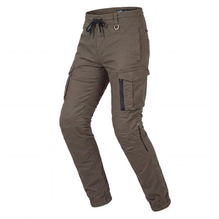 Pantaloni & Blugi - Pantaloni moto Nordcode Joggster super stretch, verde oliv