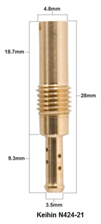 Jicloare - PROX - jiclor ralanti Keihin tip N424-21 diametru #45 ( 1 szt. )