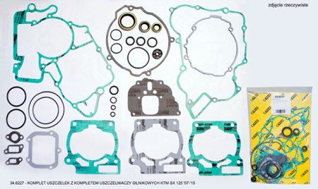 Set garnituri complete si Top End motor - PROX - set garnituri cu set simeringuri motor KTM SX 125 '07-'15