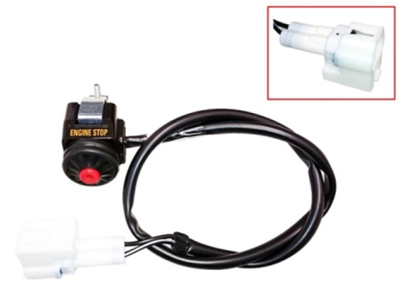 Întrerupătoare și comutatoare hartă aprindere - PSYCHIC - buton oprire motor kill switch KAWASAKI KXF 250 '17-18, 450 '16-18 (lungime PRZEWODU 40CM) (OEM 27010-0826)