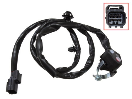 Întrerupătoare și comutatoare hartă aprindere - PSYCHIC - buton oprire motor kill switch ORAZ comutator MAPY aprindere (TRYBU PRACY SILNIKA) HONDA CRF 450R '17 (OEM: 35130-MKE-A02;35130-MKE-A01)