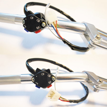 Ghidoane și accesorii - PSYCHIC - comutator ZESPOLONY aprindere, lumini, claxon NA ghidon KTM EXC '01-15, HUSABERG (50311070000)