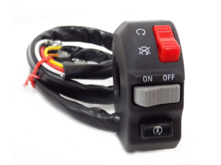 Ghidoane și accesorii - PSYCHIC - comutator ZESPOLONY aprindere, lumini, Electromotor A NA ghidon Universala  STRONA dreapta