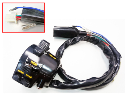 Ghidoane și accesorii - PSYCHIC - comutator ZESPOLONY lumini, semnalizare, claxon NA ghidon KAWASAKI KZ 400/440/550/750/900 STRONA stanga