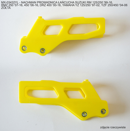 Ghidaj lanț - PSYCHIC - ghidaj lant SUZUKI RM 125/250 '99-16, RMZ 250 '07-16, 450 '06-16, DRZ 400 '00-16, YAMAHA YZ 125/250 '97-02, YZF 250/450 '04-06 culoare galbena (SU03908102;SU04931102;YA03808102;YA03871102)