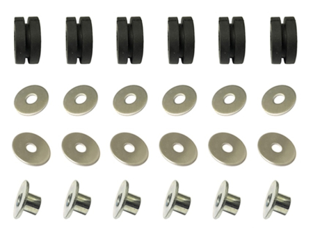 Radiatoare - PSYCHIC - Kit suporturi  radiator HONDA>KAWASAKI>SUZUKI>YAMAHA (6 seturi saibe, TULEJEK si GUM)