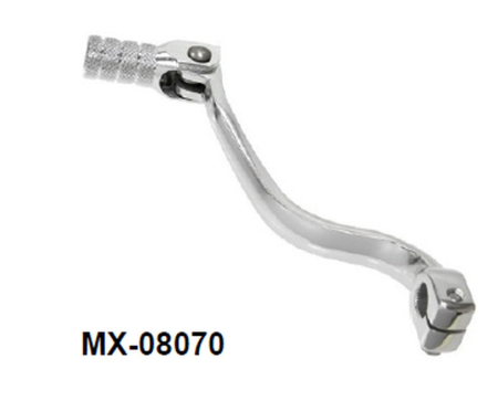 Pedale schimbător - PSYCHIC - pedala schimbator KAWASAKI KX 65 '00-'23, SUZUKI RM 65 '03-'05 (OEM: K1315-61347; K1324-21366) (aluminiu forjat) culoare argintie (anodizat)