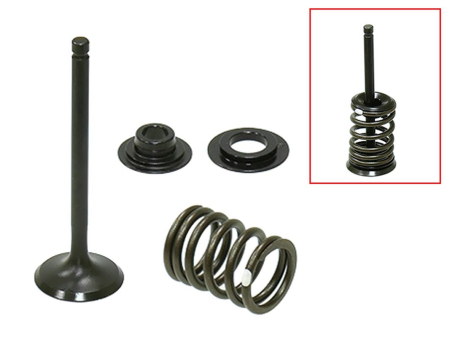 Seturi supape admisie (oțel) și arcuri - PSYCHIC - supapa admisie (completNY supapa ZE arcuri si saibe) HONDA CRF 110 F '13-'23 STALOWY (MX-09558IK) (25,5X4,98X76,6 mm)