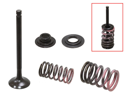 KIT CU ARCURI ȘI TALERE  SUPAPE DE EVACUARE PSYCHIC - PSYCHIC - supapa evacuare (completNY supapa ZE arcuri si saibe) HONDA CRF 110 F>125 F>FB '13-'23 STALOWY (MX-09558E) (21X4,96X76 mm)