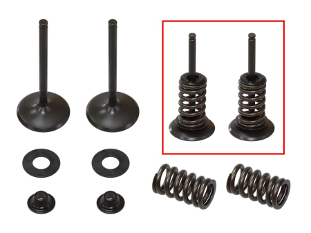 Seturi supape admisie (oțel) și arcuri - PSYCHIC - Supape  admisie (complet 2 buc. supape ZE arcuri si saibe) KAWASAKI KXF 450 '06-'08 (KXF450) KFX 450 R '08-'13 STALOWE (35,95X5,45X83,3 mm)