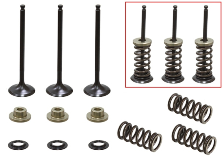 Yamaha - PSYCHIC - Supape  admisie (complet 2 buc. supape ZE arcuri si saibe) YAMAHA WR 250 F (WRF 250) '01-'13 STALOWE (XU-09519I,XU-09522I) (23X3,99X78,6 mm) (23x3,98x80,1 mm)