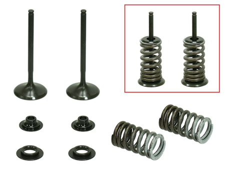 KIT CU ARCURI ȘI TALERE  SUPAPE DE EVACUARE PSYCHIC - PSYCHIC - Supape  Evacuare  (complet 2 buc. supape ZE arcuri si saibe) HONDA CRF 450 R '09-'12 STALOWE (30X4,95X80,6 mm) (MX-09533E)