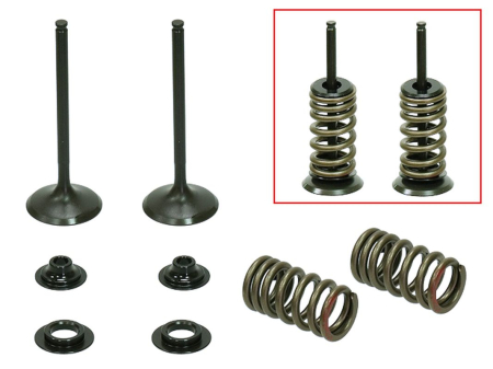 KIT CU ARCURI ȘI TALERE  SUPAPE DE EVACUARE PSYCHIC - PSYCHIC - Supape  Evacuare  (complet 2 buc. supape ZE arcuri si saibe) HONDA CRF 450R '02-'06 STALOWE (MX-09534E) (31X4,97X84,3 mm)