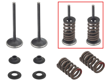 KIT CU ARCURI ȘI TALERE  SUPAPE DE EVACUARE PSYCHIC - PSYCHIC - Supape  Evacuare  (complet 2 buc. supape ZE arcuri si saibe) HONDA CRF 450R '07-'08 STALOWE (MX-09501E) (30X4,98X84,3 mm)