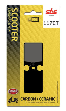 CONSUMABILE SI INTRETINERE - SBS - placute frana 117CT - Scooter [Carbon / Ceramic]