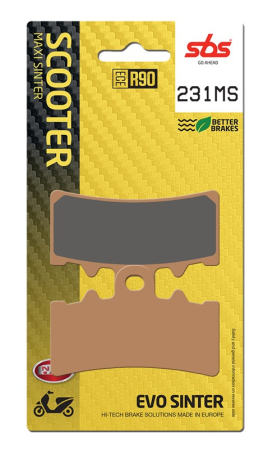 CONSUMABILE SI INTRETINERE - SBS - placute frana 231MS - Maxi Scooter [Sinter]