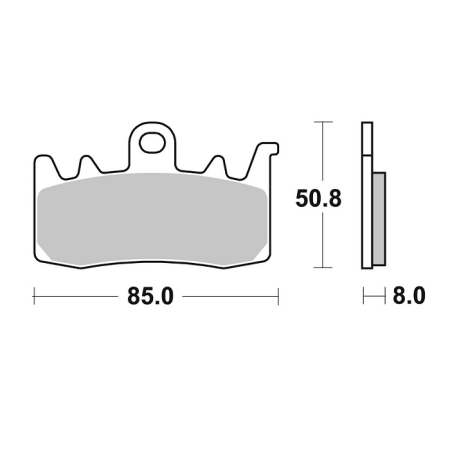 CONSUMABILE SI INTRETINERE - SBS - placute frana 239MS - Maxi Scooter [Sinter]
