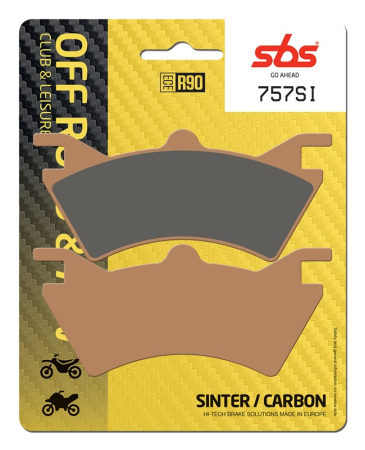 CONSUMABILE SI INTRETINERE - SBS - placute frana 757SI - Offroad & ATV [Sinter / Carbon]