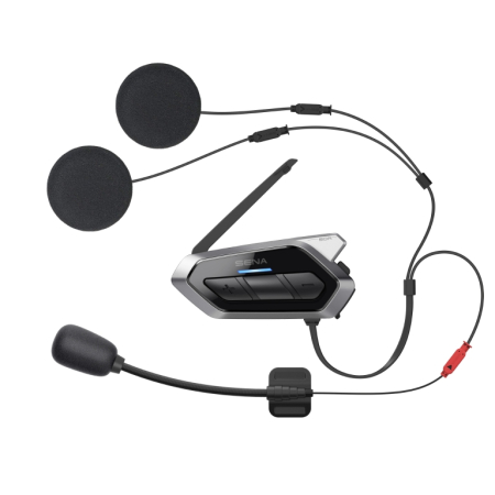 Accesorii moto și ATV - SENA intercom moto 50R Quantum Mesh 2.0 Bluetooth 5.0, până la 2000 m, cu radio FM și sistem audio Harman Kardon, 1 set