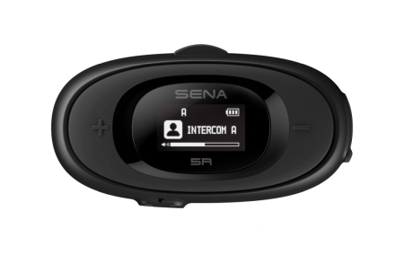Casti - SENA intercom moto 5R Bluetooth 5.1, până la 700 m, cu ecran LCD, difuzoare HD Speakers și kit universal de microfoane, 1 set