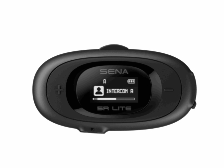 Casti - SENA intercom moto 5R Lite Bluetooth 5.1, până la 700 m, cu ecran LCD și microfon pe braț, 1 set