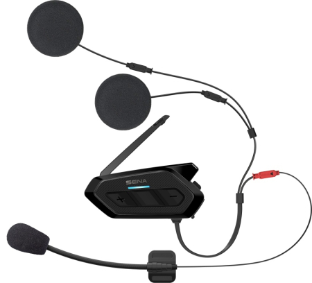 Sisteme de comunicatie - SENA intercom moto SPIDER RT1 Mesh 2.0, până la 2000 m (max. 8000 m), cu difuzoare HD Speakers și kit universal de microfoane (fără radio FM), 1 set