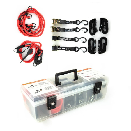 Chingi si acccesorii  legat - SIFAM - CUTIE PLASTIC CU KIT 10 CHINGI [6 cu blocare + 4 cu clicket]