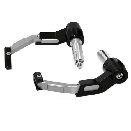 Manete Sport - SIFAM - Set protectii leviere FRANA/AMBREIAJ [diam. 13mm - 17mm] ARGINTIU - METAL CNC