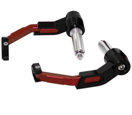 Manete Sport - SIFAM - Set protectii leviere FRANA/AMBREIAJ [diam. 13mm - 17mm] ROSU - METAL CNC