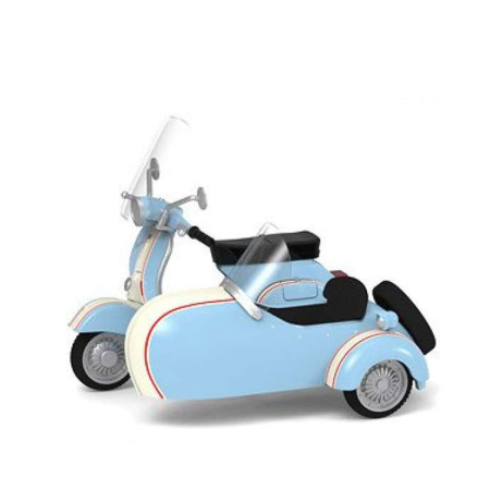 Idei de Cadou - Tiny Toys [1:35] - Scooter Sidecar #108, Blue/White
